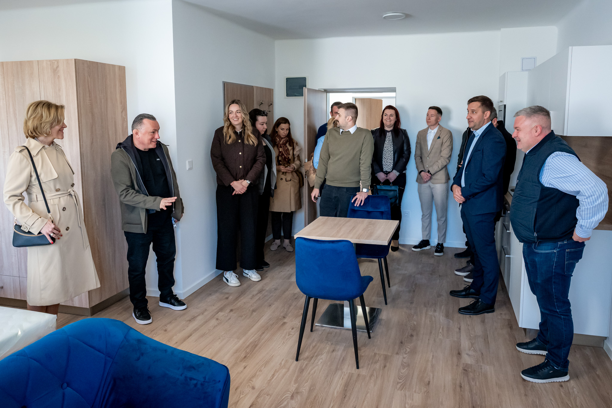 The investment was recently presented by the University to its staff and partners, including Szabolcs Szeles, Councillor of Győr responsible for sports and university relations (second from left), and Máté Havas, Director of Club Operations and the Academy at ETO FC Győr (second from right) (Photo: András Adorján)